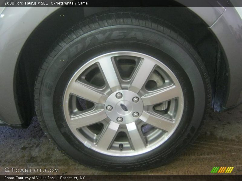 Oxford White / Camel 2008 Ford Taurus X SEL