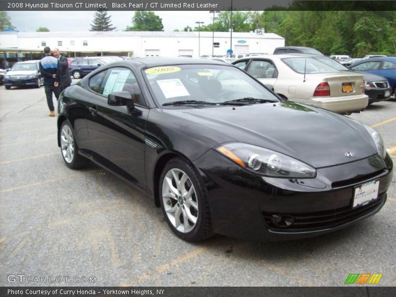 Black Pearl / GT Limited Red Leather 2008 Hyundai Tiburon GT Limited