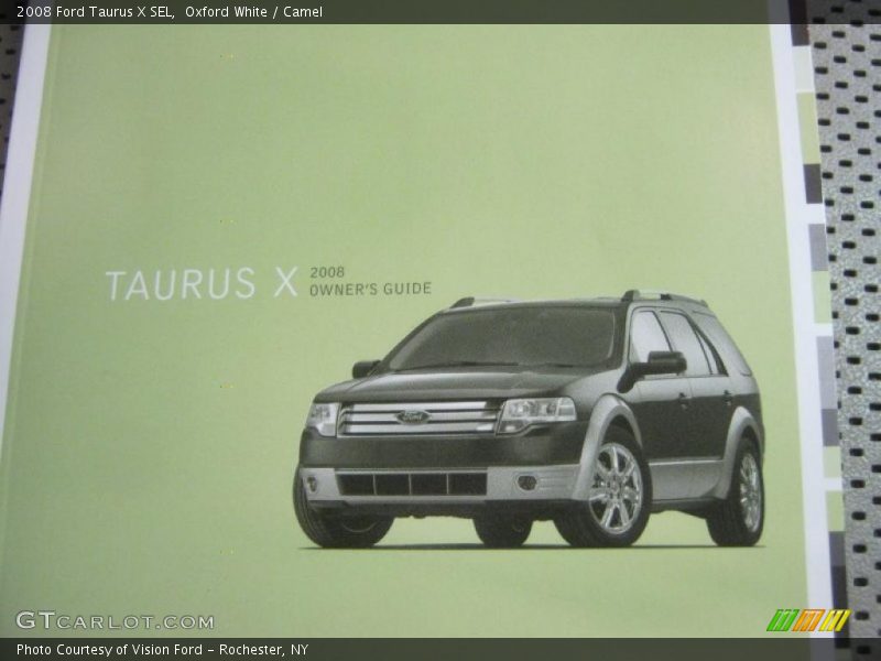 Oxford White / Camel 2008 Ford Taurus X SEL