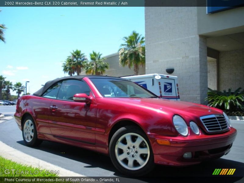 Firemist Red Metallic / Ash 2002 Mercedes-Benz CLK 320 Cabriolet