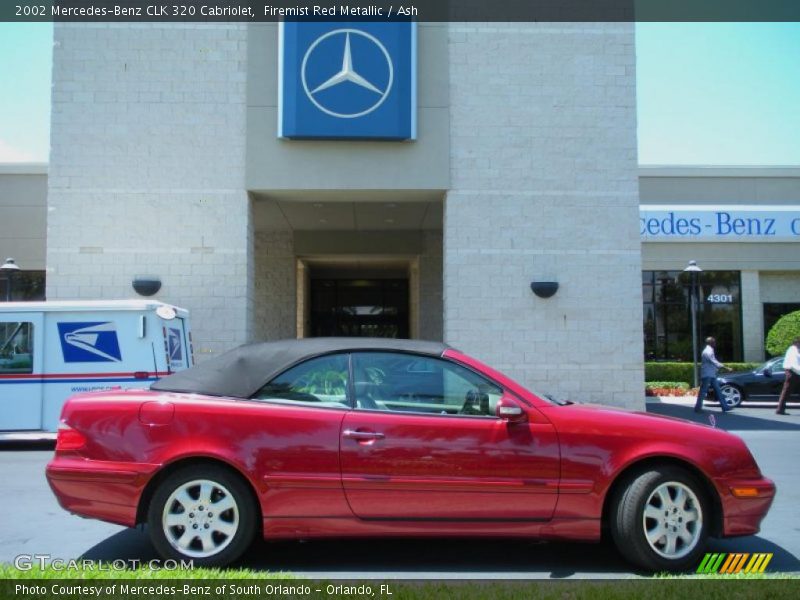 Firemist Red Metallic / Ash 2002 Mercedes-Benz CLK 320 Cabriolet