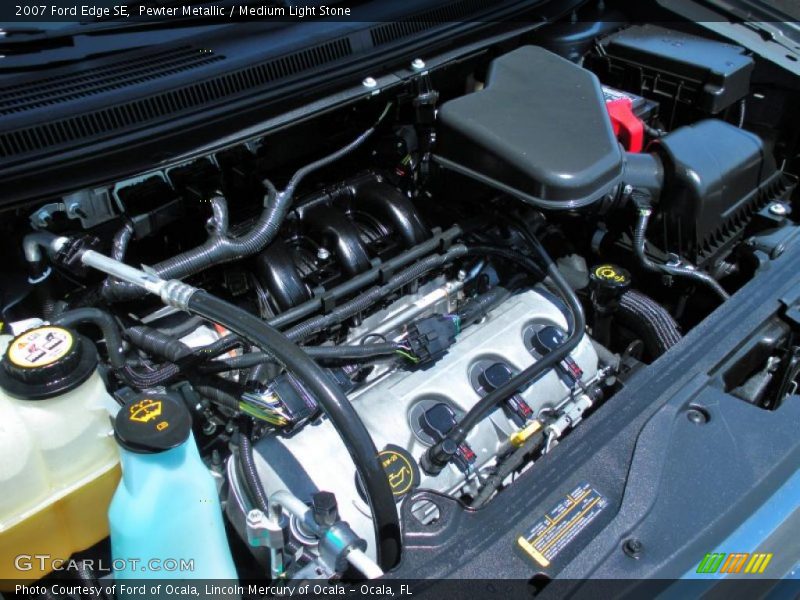 Pewter Metallic / Medium Light Stone 2007 Ford Edge SE