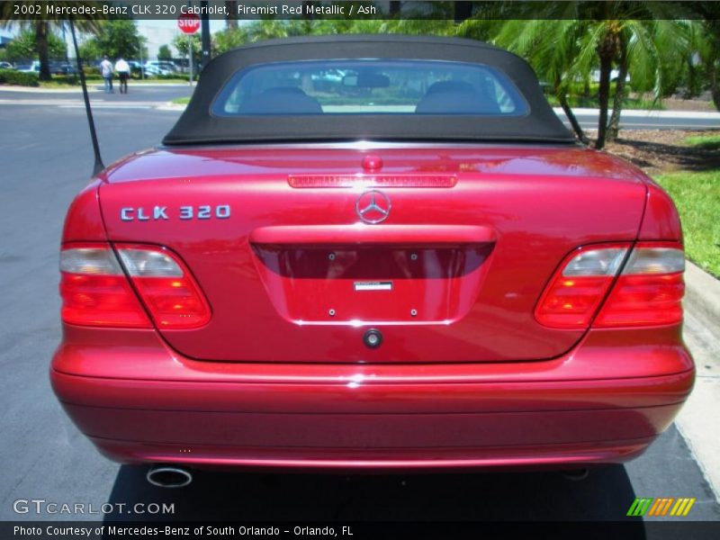 Firemist Red Metallic / Ash 2002 Mercedes-Benz CLK 320 Cabriolet