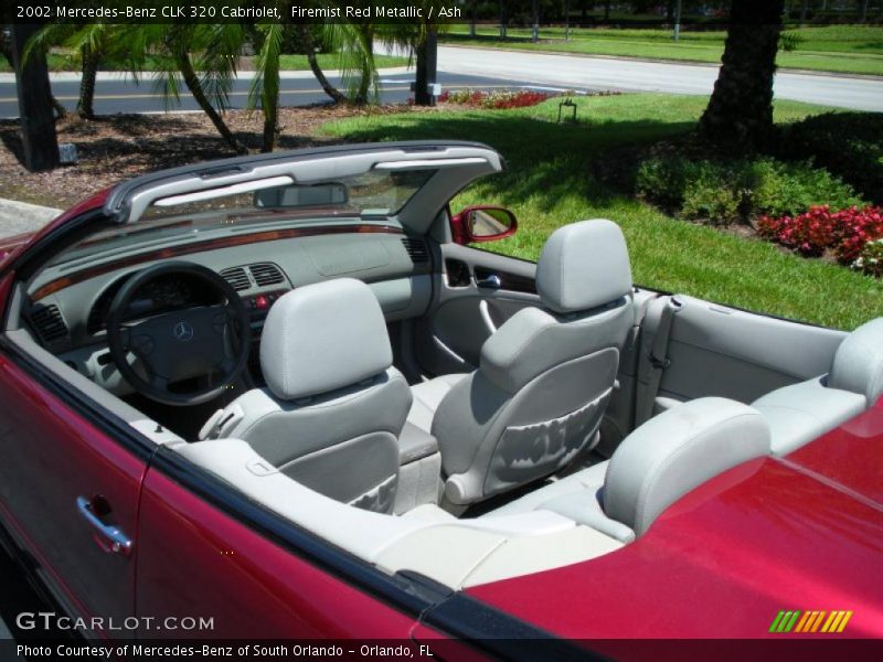 Firemist Red Metallic / Ash 2002 Mercedes-Benz CLK 320 Cabriolet