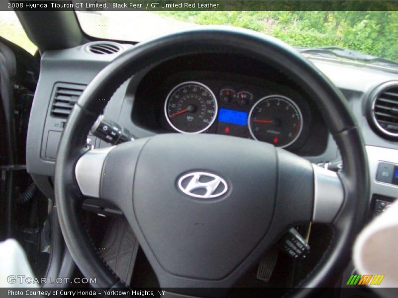 Black Pearl / GT Limited Red Leather 2008 Hyundai Tiburon GT Limited