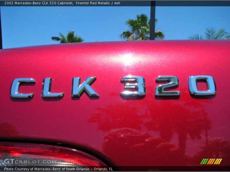 Firemist Red Metallic / Ash 2002 Mercedes-Benz CLK 320 Cabriolet