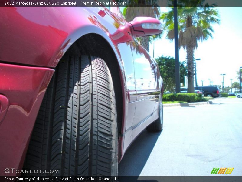 Firemist Red Metallic / Ash 2002 Mercedes-Benz CLK 320 Cabriolet