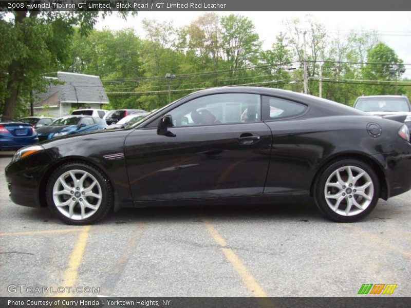 Black Pearl / GT Limited Red Leather 2008 Hyundai Tiburon GT Limited