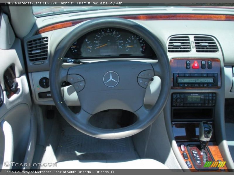 Firemist Red Metallic / Ash 2002 Mercedes-Benz CLK 320 Cabriolet
