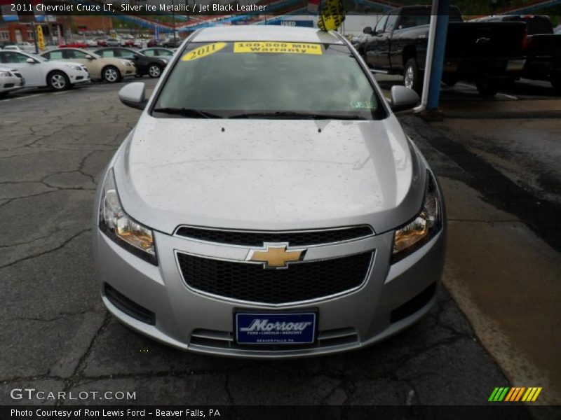 Silver Ice Metallic / Jet Black Leather 2011 Chevrolet Cruze LT
