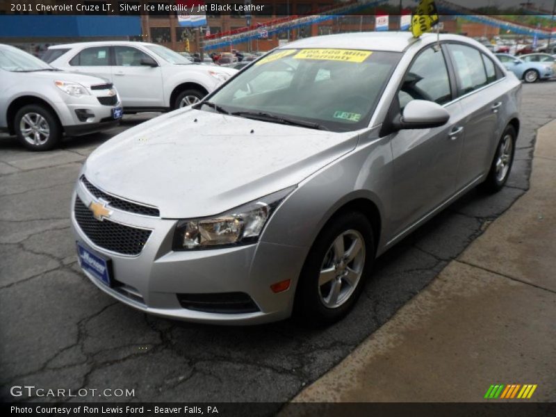 Silver Ice Metallic / Jet Black Leather 2011 Chevrolet Cruze LT