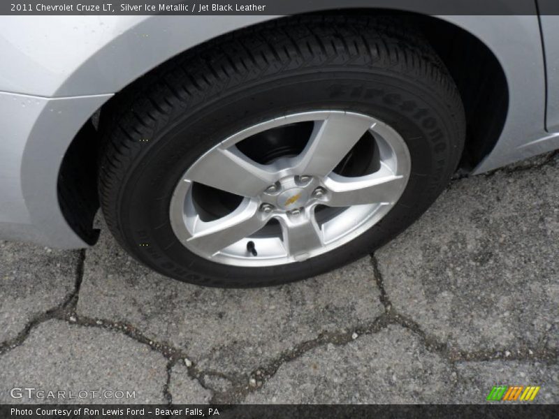 Silver Ice Metallic / Jet Black Leather 2011 Chevrolet Cruze LT