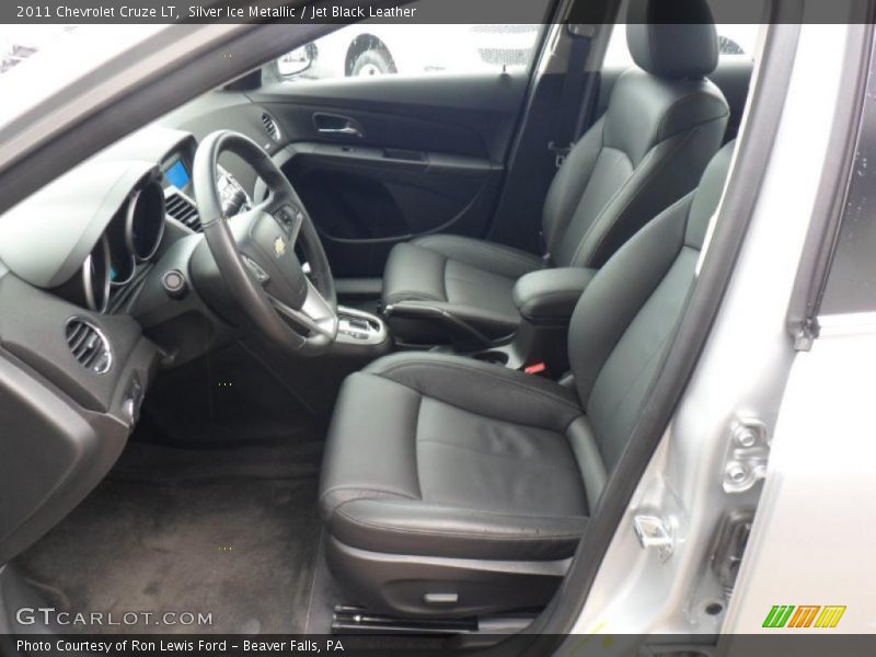 Silver Ice Metallic / Jet Black Leather 2011 Chevrolet Cruze LT
