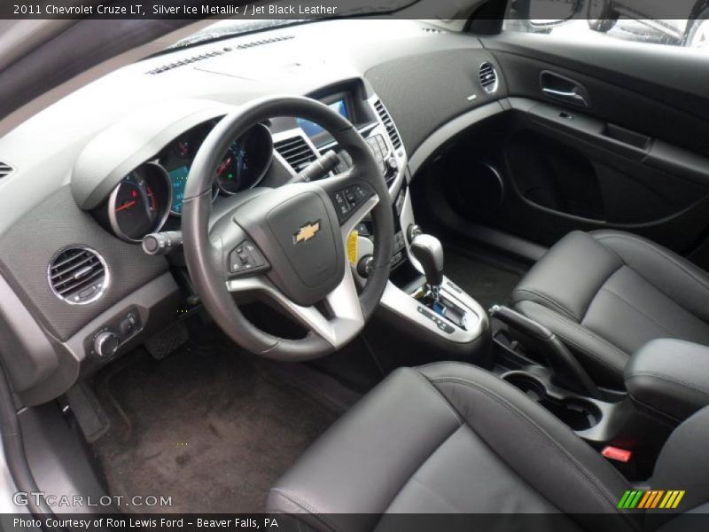 Silver Ice Metallic / Jet Black Leather 2011 Chevrolet Cruze LT