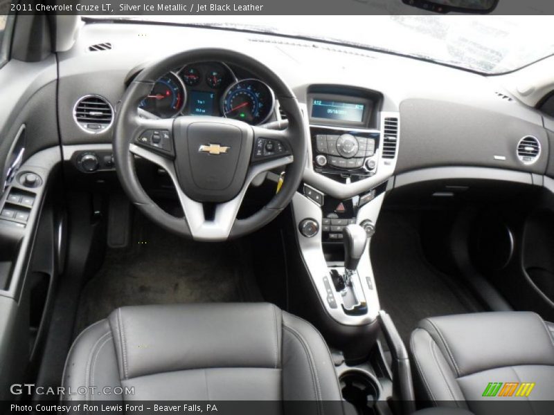 Silver Ice Metallic / Jet Black Leather 2011 Chevrolet Cruze LT