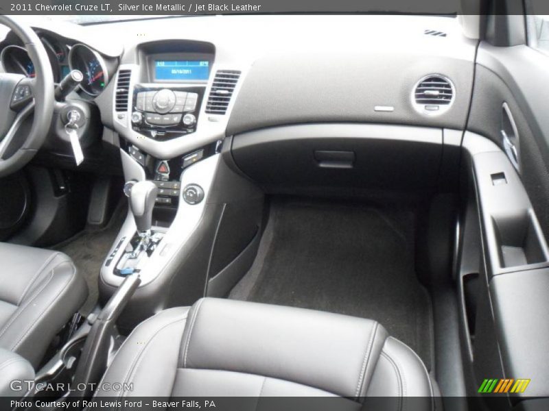 Silver Ice Metallic / Jet Black Leather 2011 Chevrolet Cruze LT
