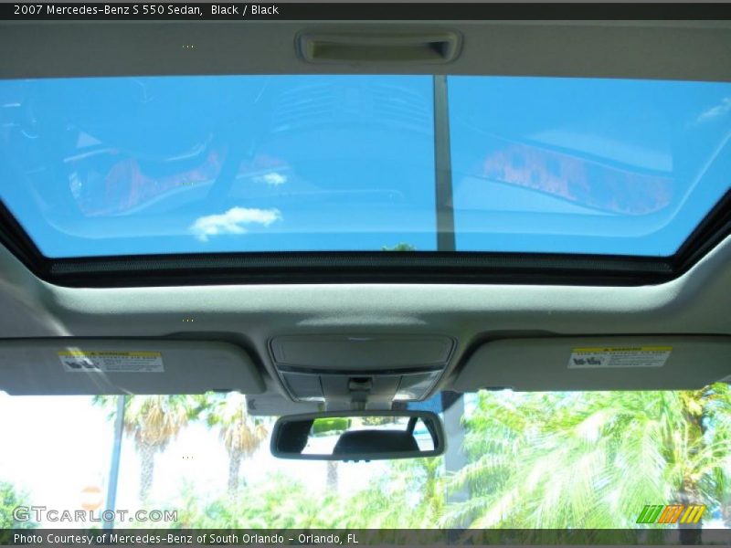 Black / Black 2007 Mercedes-Benz S 550 Sedan