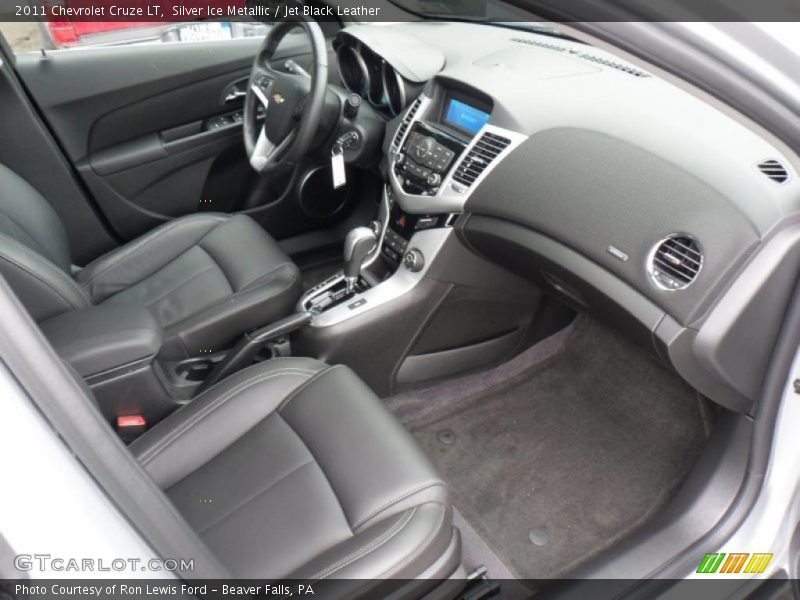 Silver Ice Metallic / Jet Black Leather 2011 Chevrolet Cruze LT
