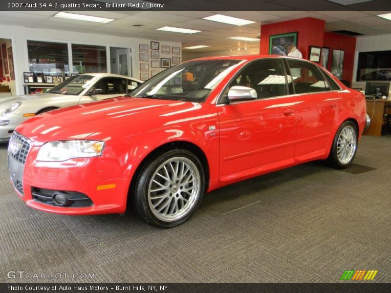 Brilliant Red / Ebony 2007 Audi S4 4.2 quattro Sedan