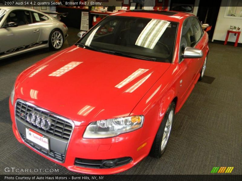 Brilliant Red / Ebony 2007 Audi S4 4.2 quattro Sedan