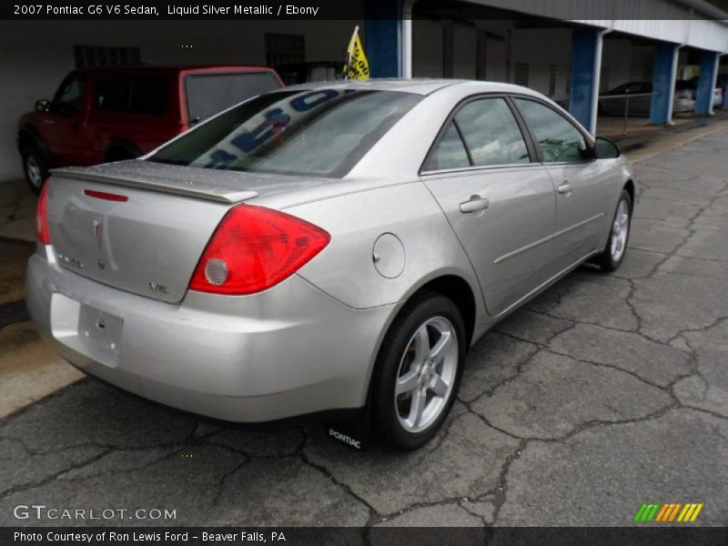 Liquid Silver Metallic / Ebony 2007 Pontiac G6 V6 Sedan