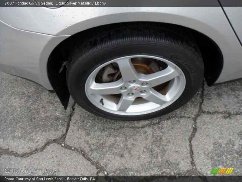 Liquid Silver Metallic / Ebony 2007 Pontiac G6 V6 Sedan