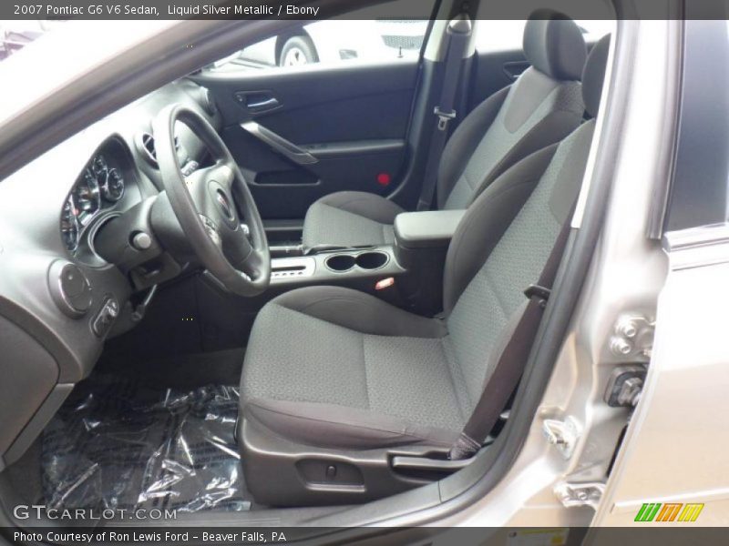 Liquid Silver Metallic / Ebony 2007 Pontiac G6 V6 Sedan