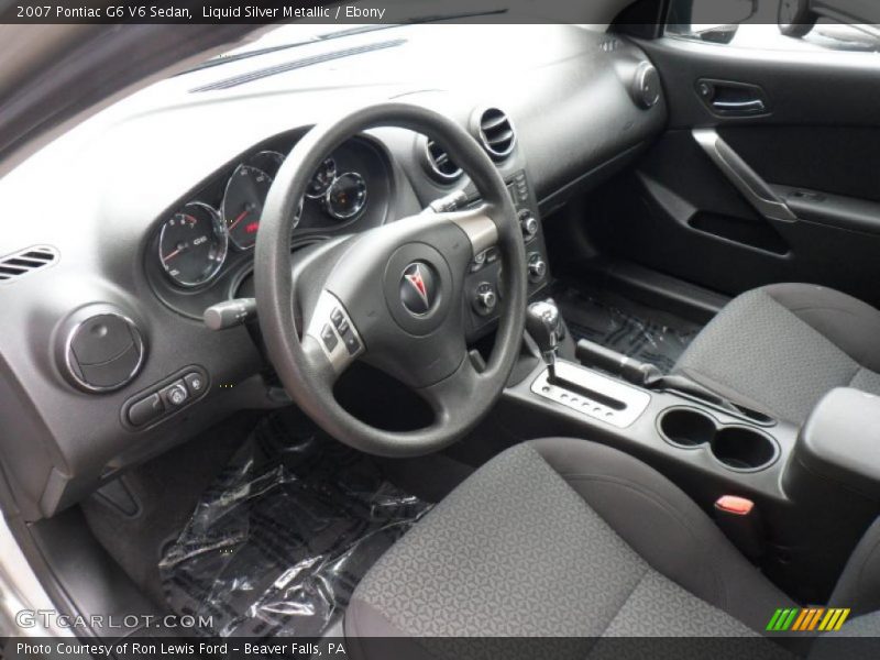 Liquid Silver Metallic / Ebony 2007 Pontiac G6 V6 Sedan
