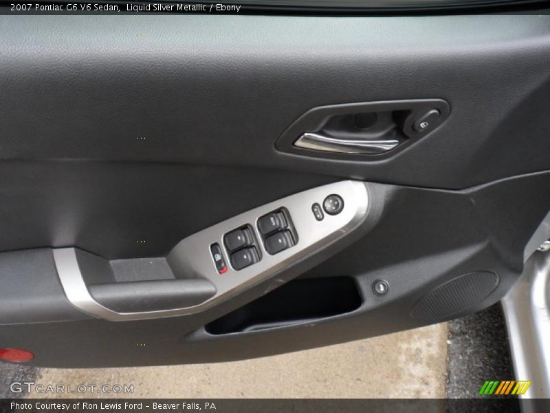 Liquid Silver Metallic / Ebony 2007 Pontiac G6 V6 Sedan