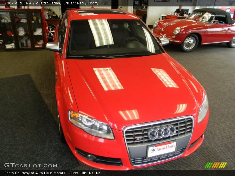 Brilliant Red / Ebony 2007 Audi S4 4.2 quattro Sedan