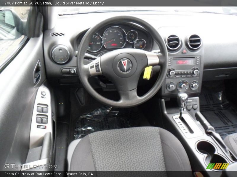 Liquid Silver Metallic / Ebony 2007 Pontiac G6 V6 Sedan