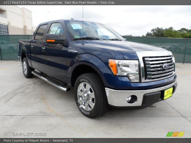 Dark Blue Pearl Metallic / Steel Gray 2011 Ford F150 Texas Edition SuperCrew