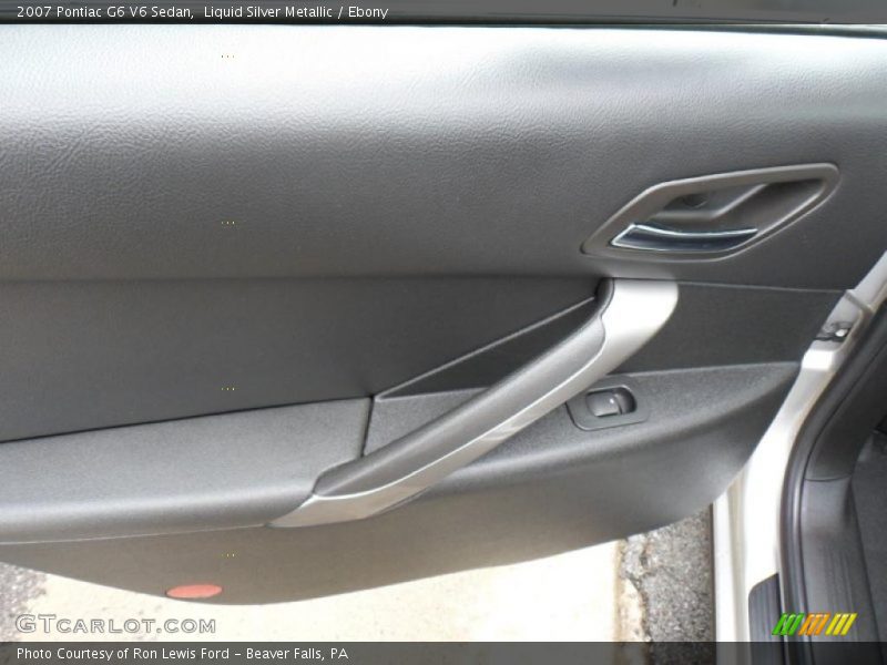 Liquid Silver Metallic / Ebony 2007 Pontiac G6 V6 Sedan