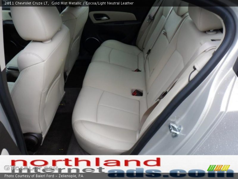 Gold Mist Metallic / Cocoa/Light Neutral Leather 2011 Chevrolet Cruze LT