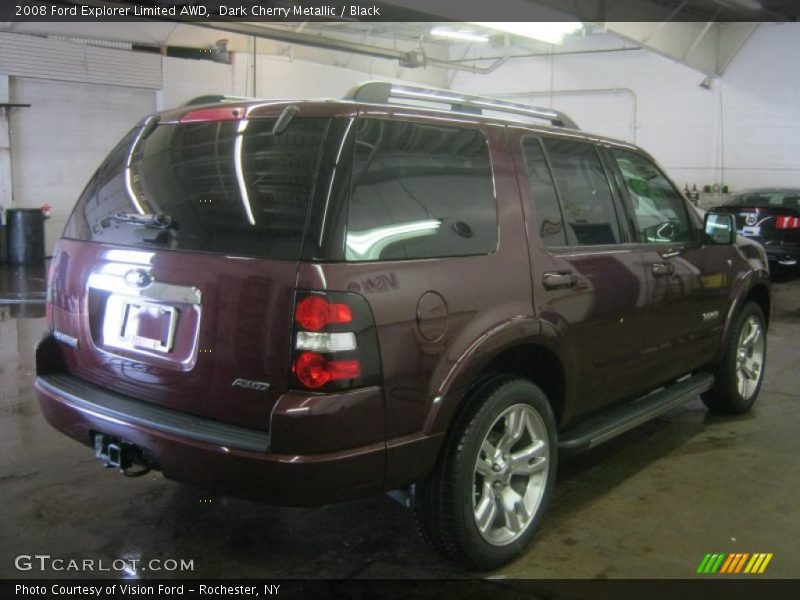 Dark Cherry Metallic / Black 2008 Ford Explorer Limited AWD