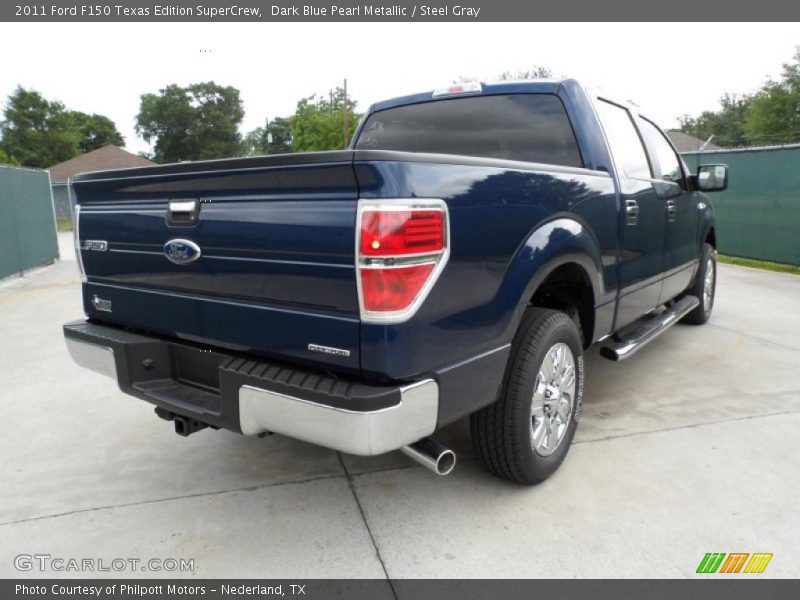 Dark Blue Pearl Metallic / Steel Gray 2011 Ford F150 Texas Edition SuperCrew
