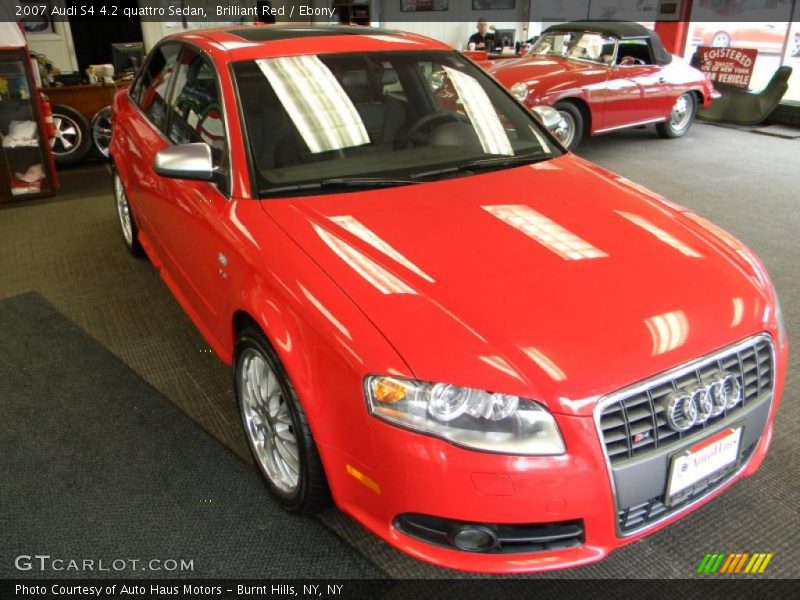 Brilliant Red / Ebony 2007 Audi S4 4.2 quattro Sedan