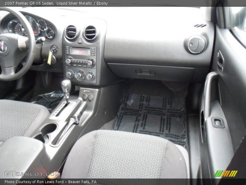 Liquid Silver Metallic / Ebony 2007 Pontiac G6 V6 Sedan