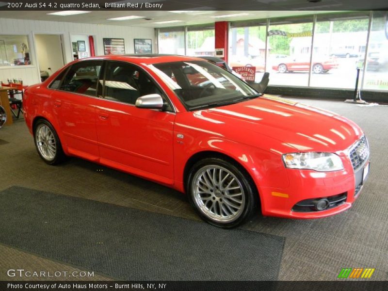 Brilliant Red / Ebony 2007 Audi S4 4.2 quattro Sedan