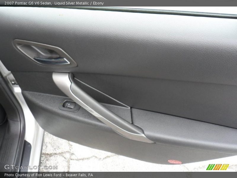 Liquid Silver Metallic / Ebony 2007 Pontiac G6 V6 Sedan