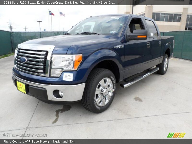 Dark Blue Pearl Metallic / Steel Gray 2011 Ford F150 Texas Edition SuperCrew