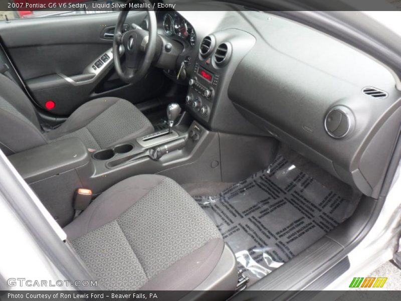 Liquid Silver Metallic / Ebony 2007 Pontiac G6 V6 Sedan