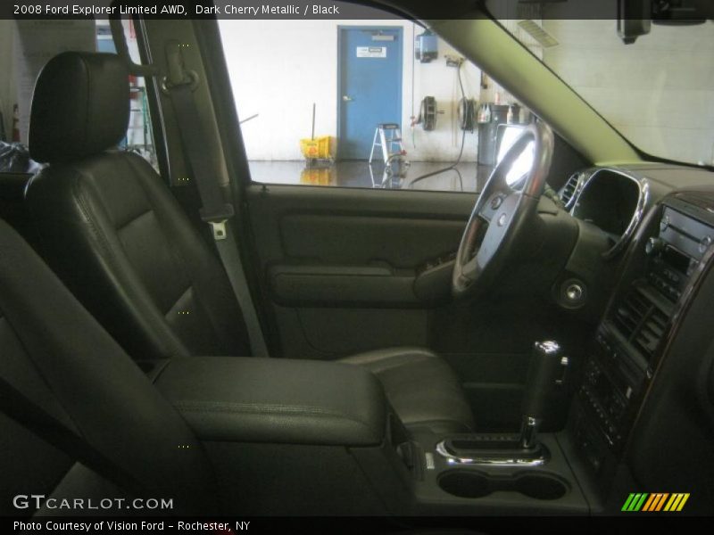 Dark Cherry Metallic / Black 2008 Ford Explorer Limited AWD