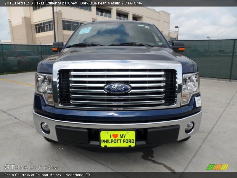 Dark Blue Pearl Metallic / Steel Gray 2011 Ford F150 Texas Edition SuperCrew