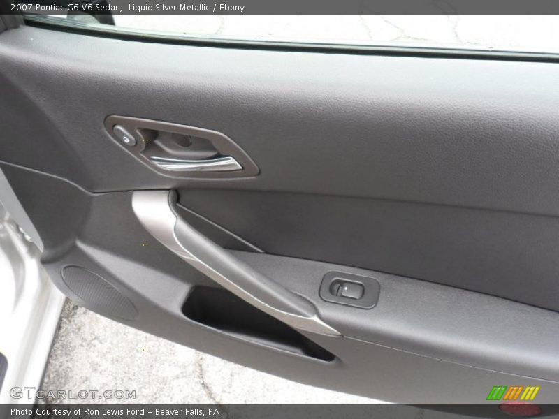 Liquid Silver Metallic / Ebony 2007 Pontiac G6 V6 Sedan