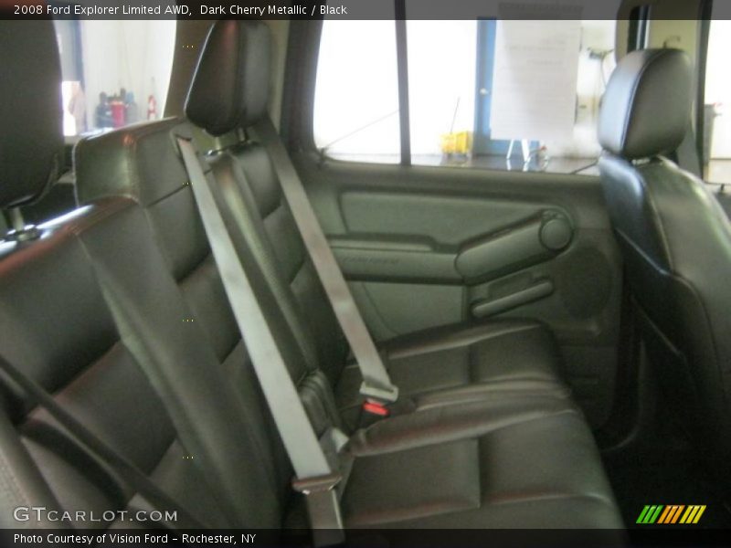 Dark Cherry Metallic / Black 2008 Ford Explorer Limited AWD