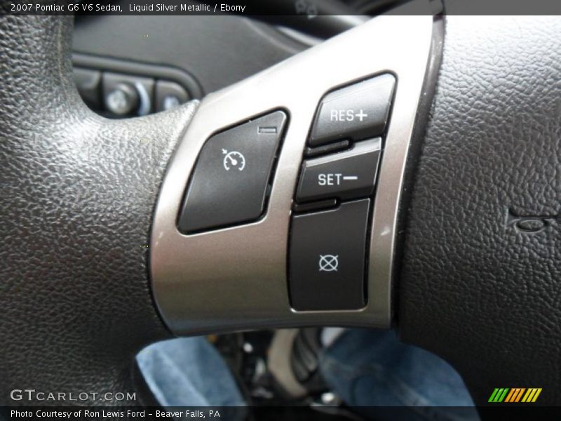 Liquid Silver Metallic / Ebony 2007 Pontiac G6 V6 Sedan