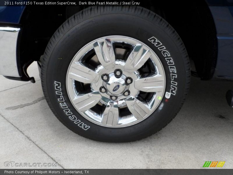Dark Blue Pearl Metallic / Steel Gray 2011 Ford F150 Texas Edition SuperCrew