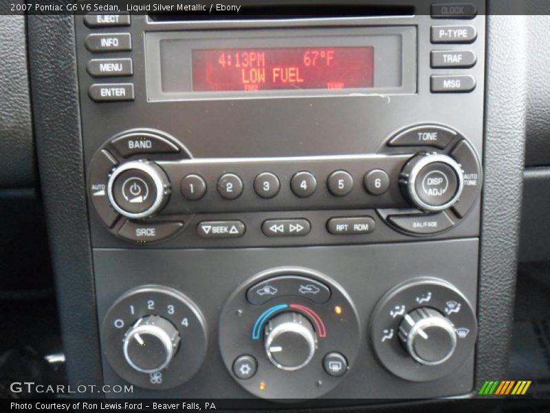 Liquid Silver Metallic / Ebony 2007 Pontiac G6 V6 Sedan