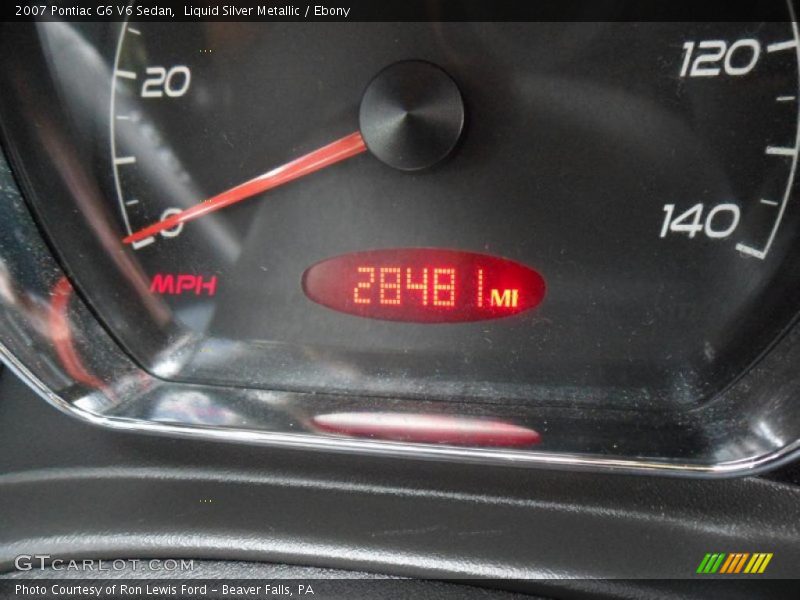 Liquid Silver Metallic / Ebony 2007 Pontiac G6 V6 Sedan